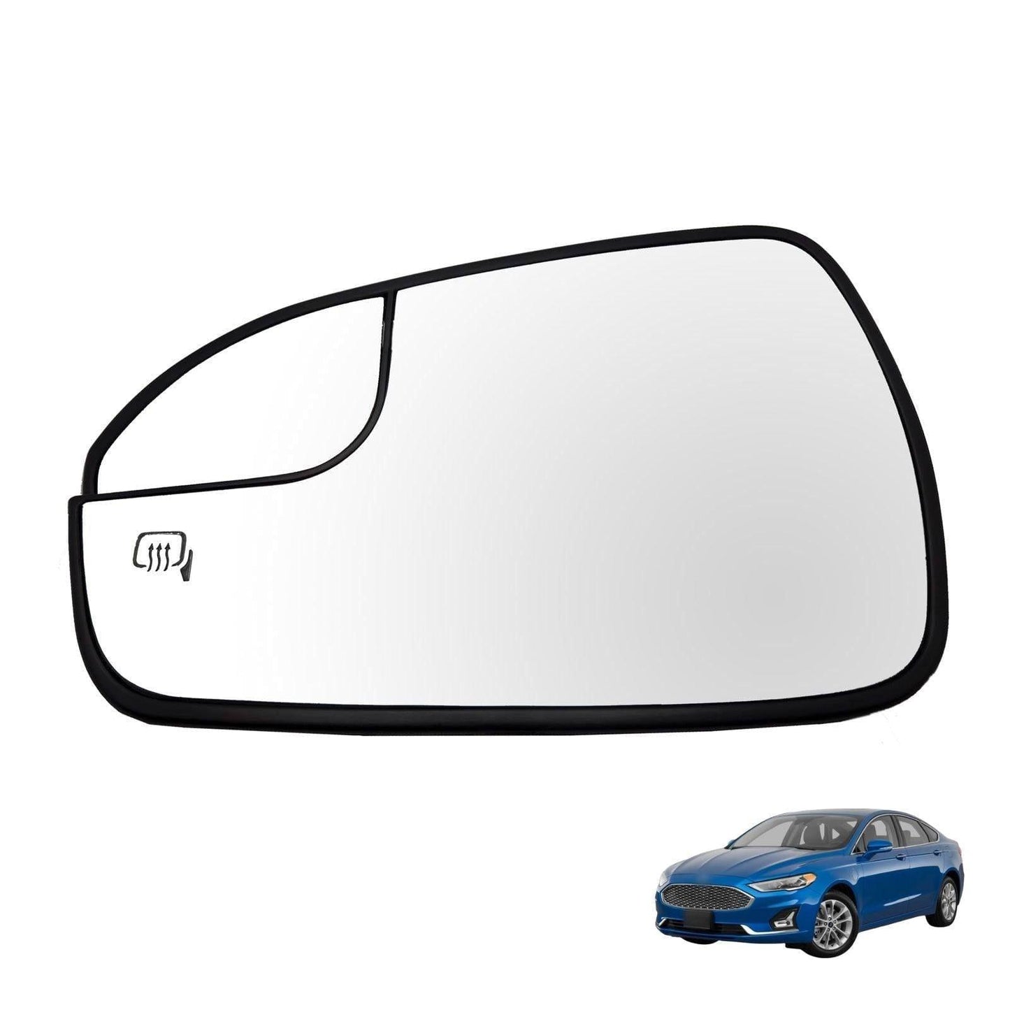 2013 Ford Fusion Replacement Side View Mirror Glass Kit - Driver Side LH Heated Side View Parts